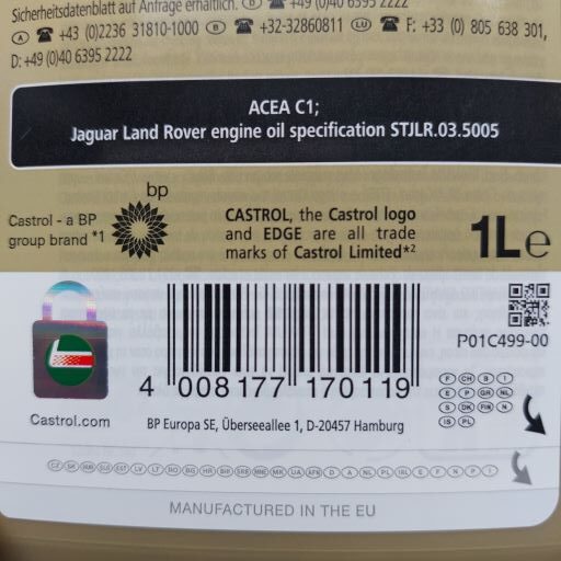 Castrol Edge Professional C1 5W30, Land Rover, 1537EE - imagine 2