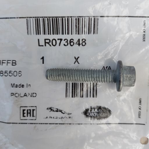 Surub cap hexagonal M6x30, Land Rover, LR073648 si Jaguar, JDE36567