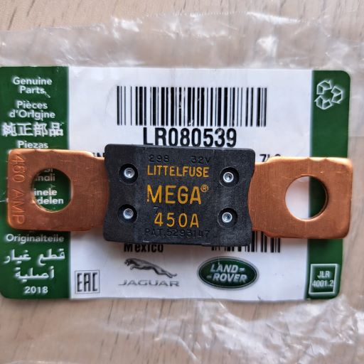 Siguranta fuzibila 450A, Land Rover, LR080539 si Jaguar, T2H36070